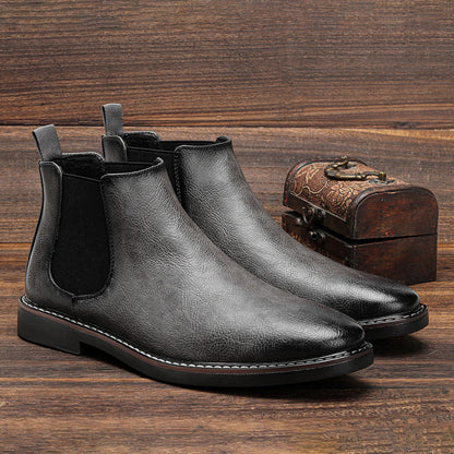 Men's Leather Ankle Boots - Comfortable Everyday Wear