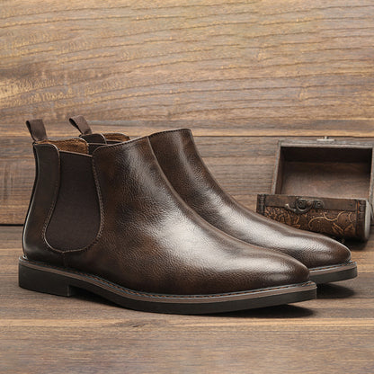 Men's Leather Ankle Boots - Comfortable Everyday Wear