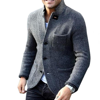 Relaxed Fit Men's Casual Button Down Jacket