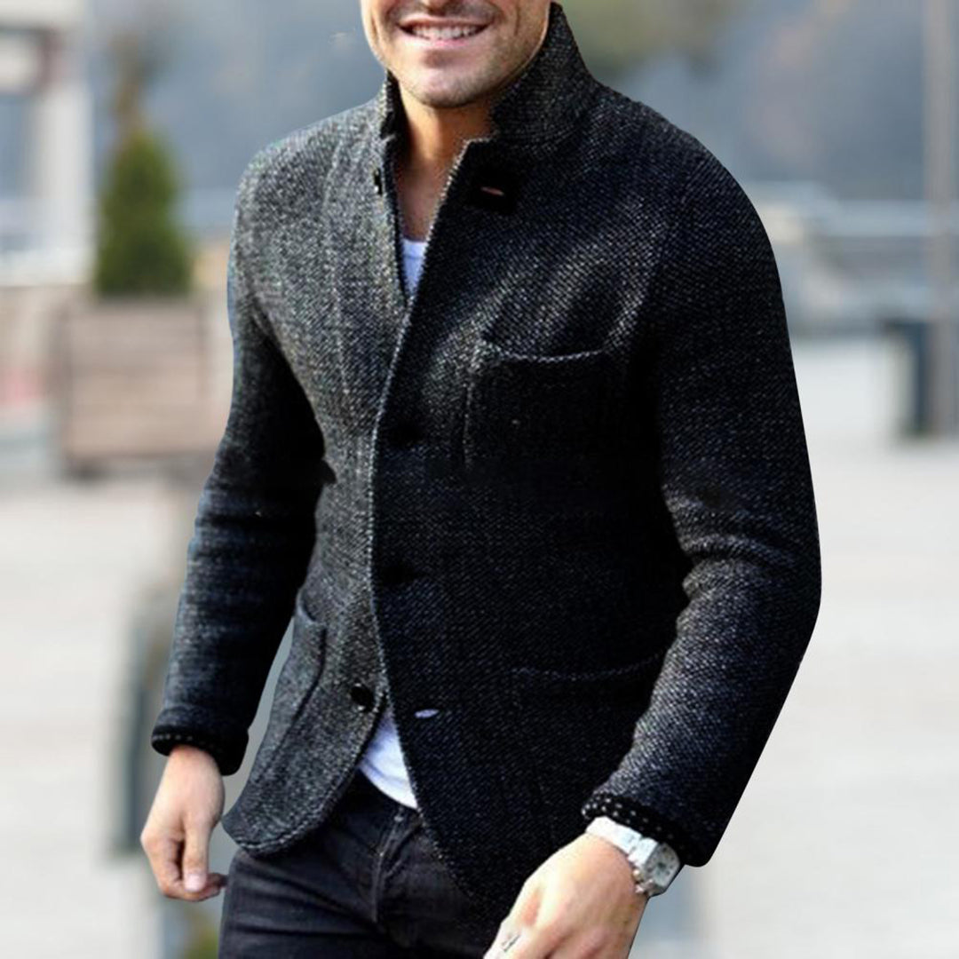 Relaxed Fit Men's Casual Button Down Jacket - BritishElegance