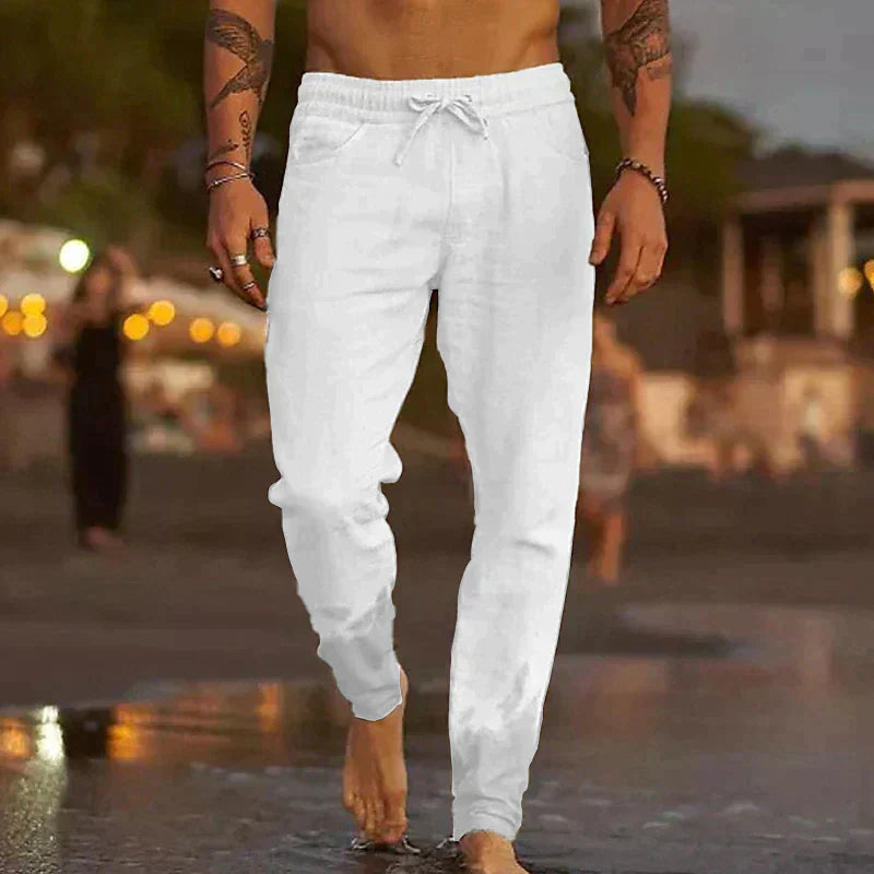Men's relaxed linen trousers - Jaxx
