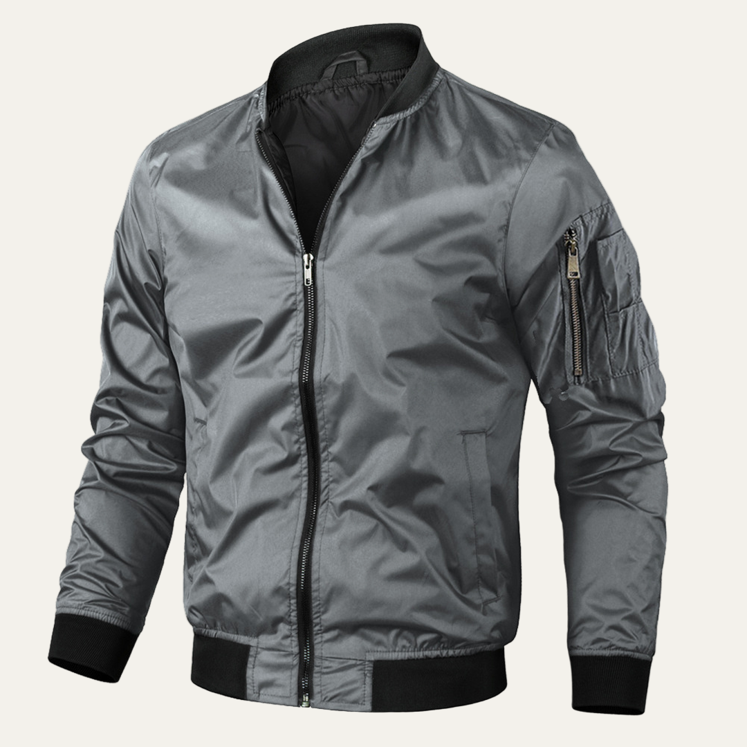 Men’s Classic Full Zip Bomber Jacket