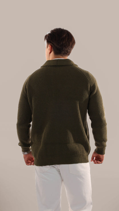 Old money Men's Winter Fit Cardigan