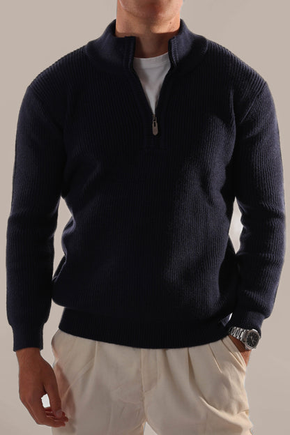 Men’s Half Zip Knitted Jumper