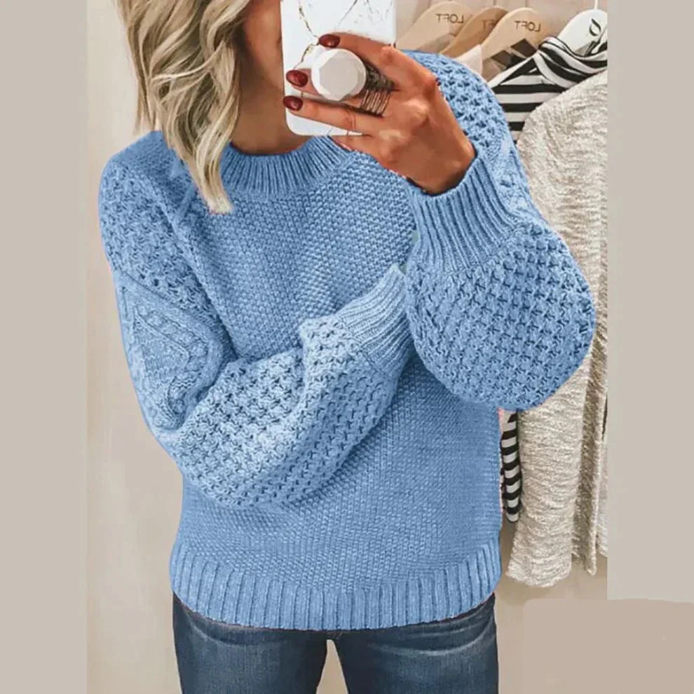 Cozy Women's Crew Neck Warm Sweater