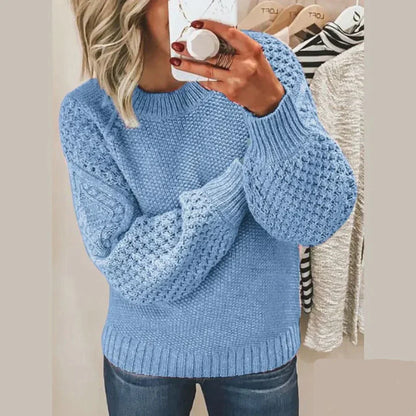 Cozy Women's Crew Neck Warm Sweater