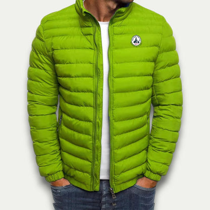 Men’s Full Zip Stand Collar Puffer Jacket