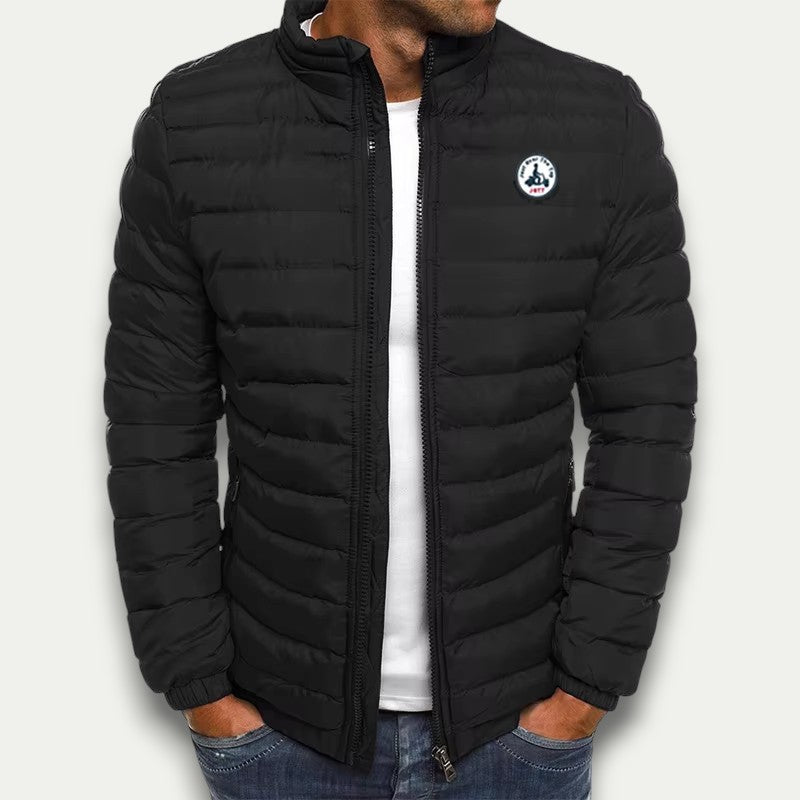 Men’s Full Zip Stand Collar Puffer Jacket