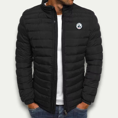 Men’s Full Zip Stand Collar Puffer Jacket