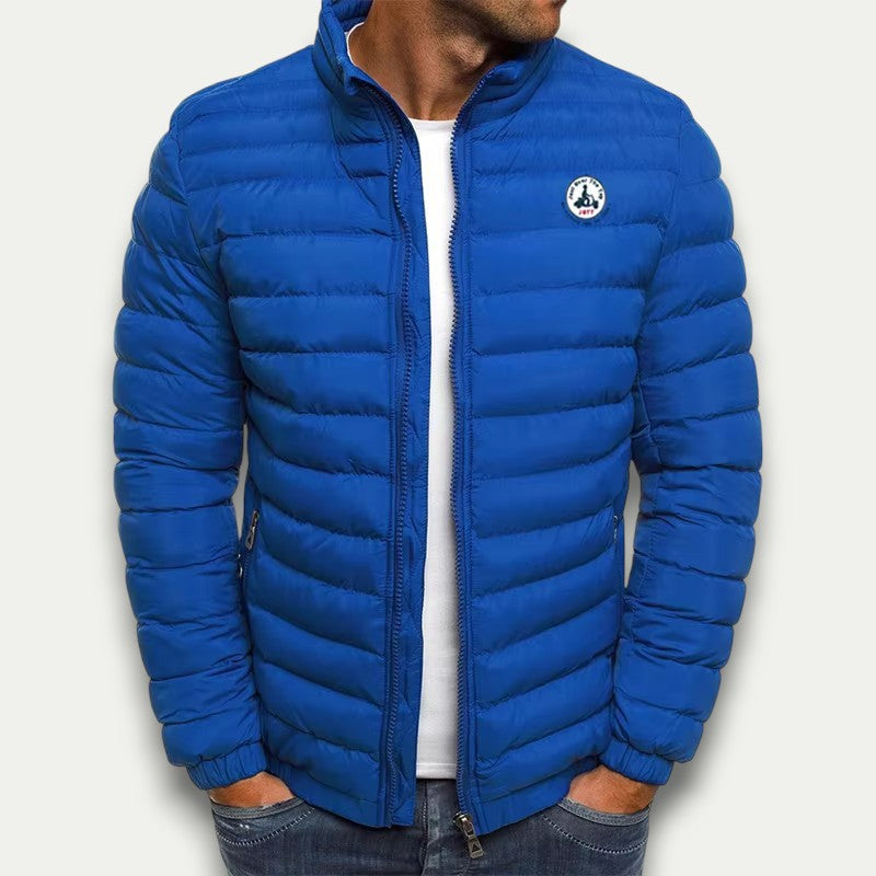 Men’s Full Zip Stand Collar Puffer Jacket