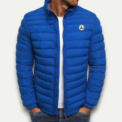 Men’s Full Zip Stand Collar Puffer Jacket