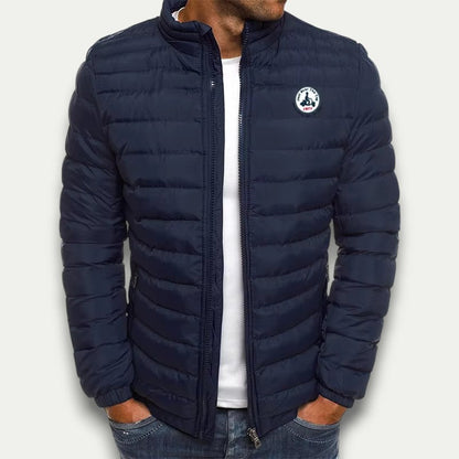 Men’s Full Zip Stand Collar Puffer Jacket