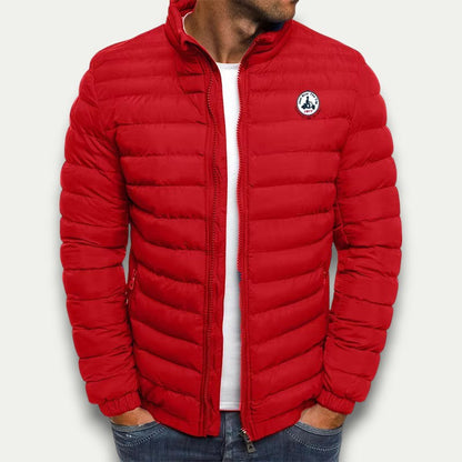 Men’s Full Zip Stand Collar Puffer Jacket