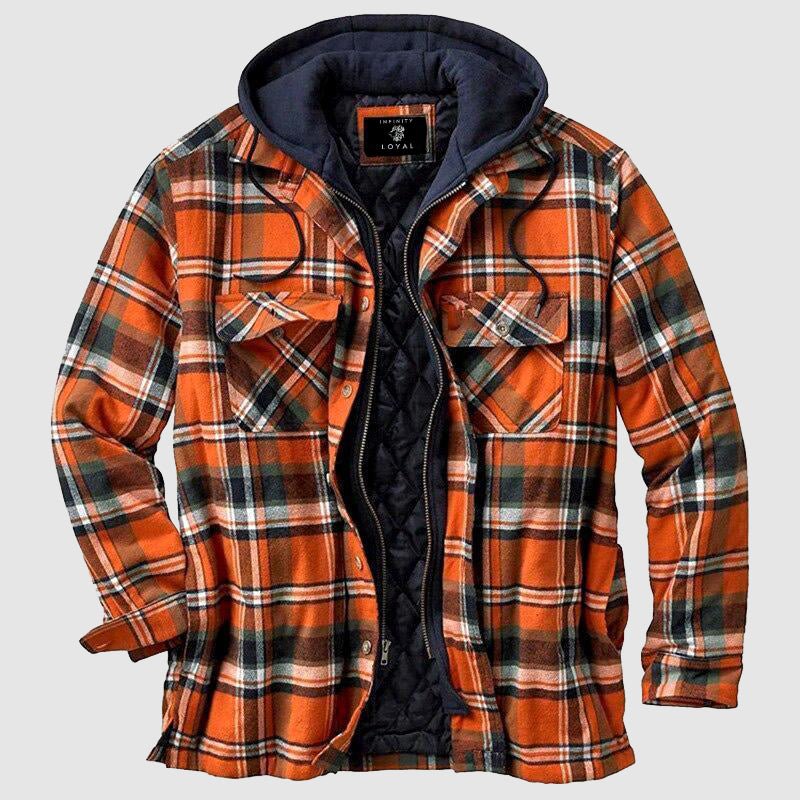 Cozy Insulated Flannel Jacket for Men - BritishElegance
