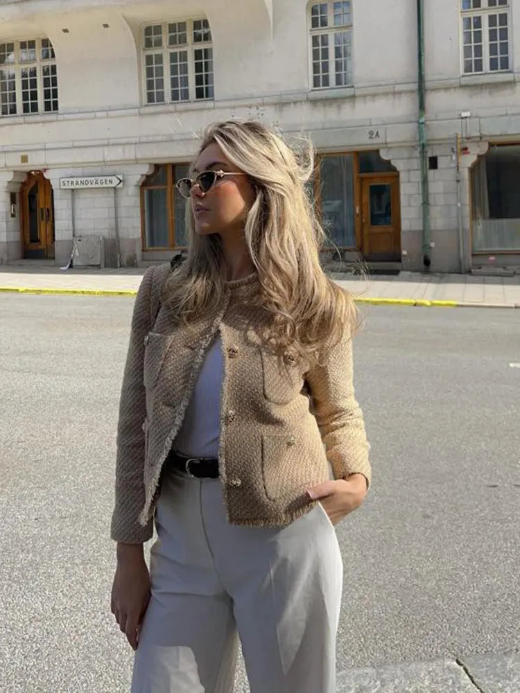 Classic Fit Wool Blend Winter Jacket - BritishElegance