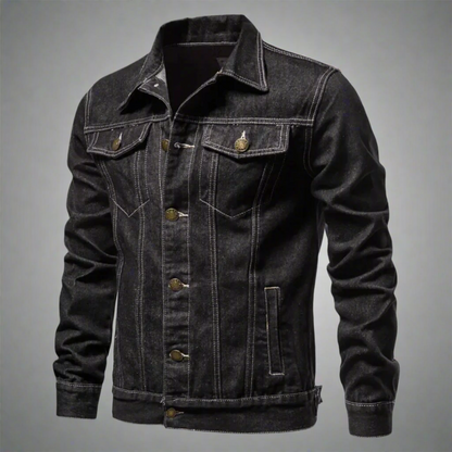 Jacket - Washed Denim Blend & Structured Shape For Movement