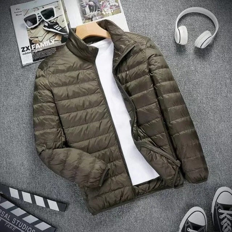 Men's Slim Insulated Puffer Coat - BritishElegance