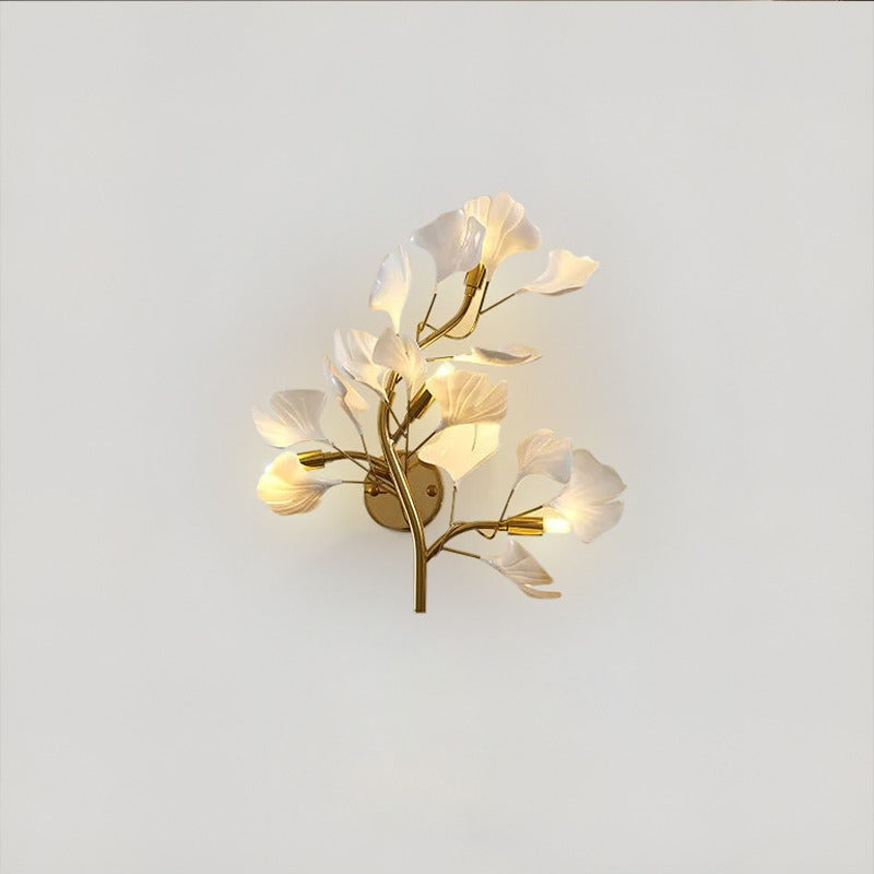 Elegant Floral Glass Wall Light - BritishElegance