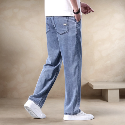 Jeans - Denim Blend Straight Leg And Smooth Movement
