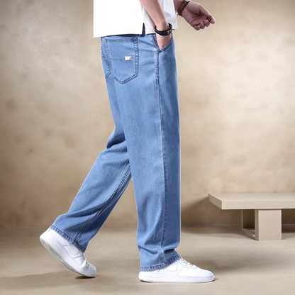 Jeans - Denim Blend Straight Leg And Smooth Movement