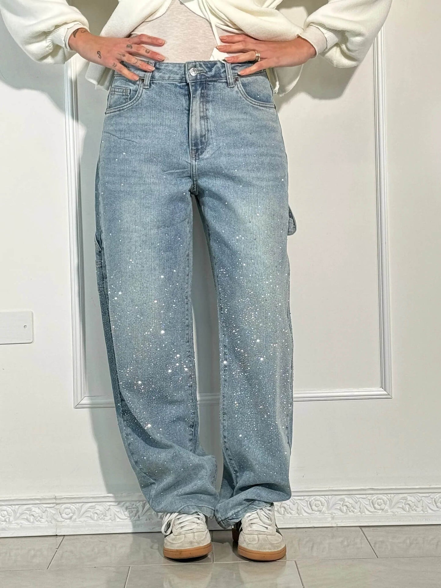 Classic Dark Wash High Waist Women's Jeans