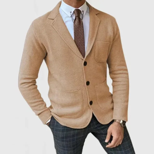 Jelle | Stylish Knitted Blazer for Men – Smart Casual Everyday Look
