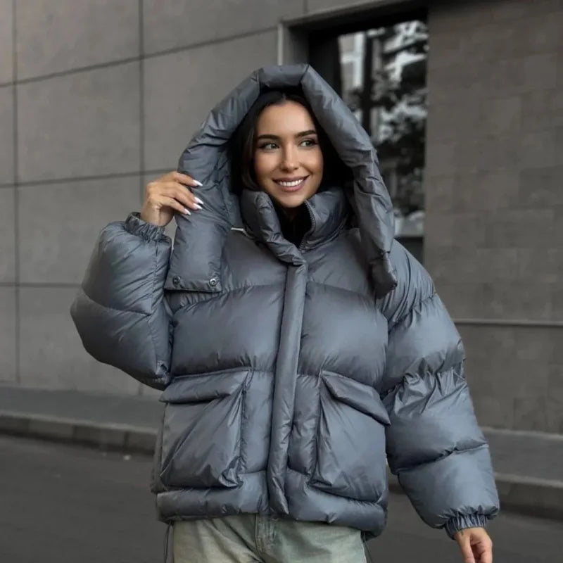 Warm Thick Down Filled Women's Parka Coat - BritishElegance