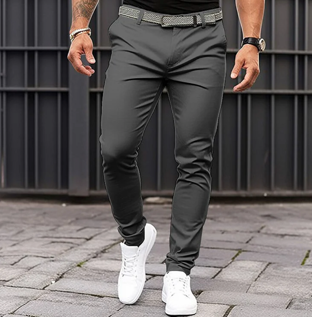 Men's Classic Comfortable Fit Trousers - BritishElegance