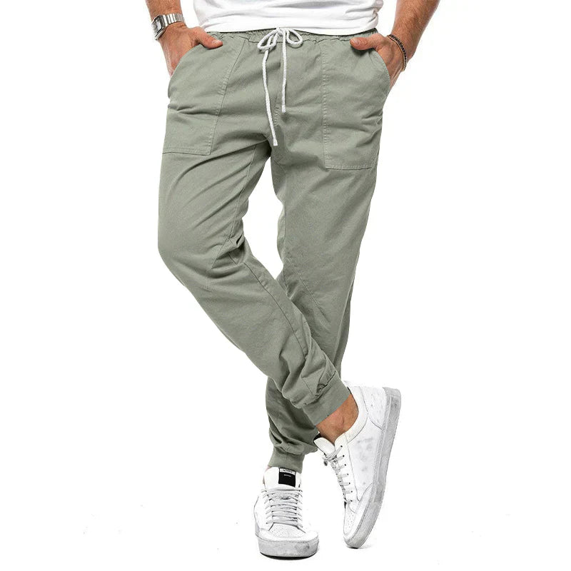 Stylish Men's Slim Fit Trousers - BritishElegance