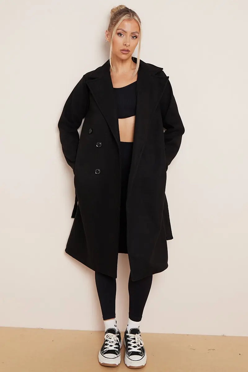 Classic Ladies Belted Trench Coat