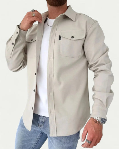 Men’s Fitted Button Down Overshirt
