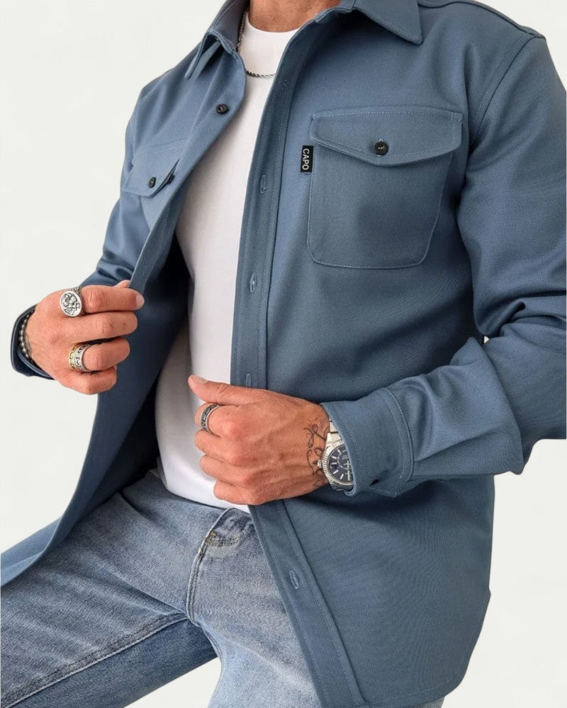 Men’s Fitted Button Down Overshirt