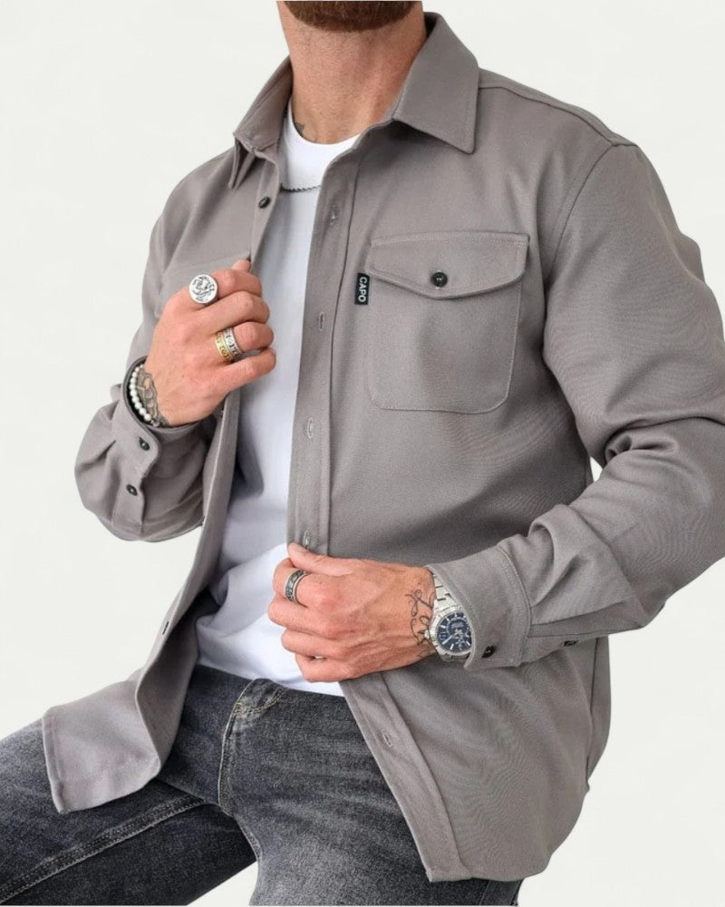 Men’s Fitted Button Down Overshirt