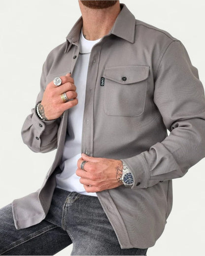 Men’s Fitted Button Down Overshirt