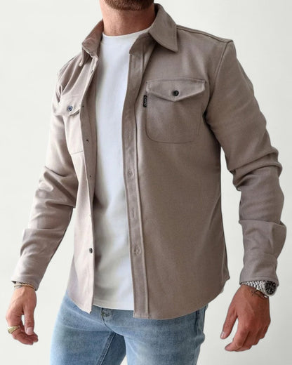 Men’s Fitted Button Down Overshirt