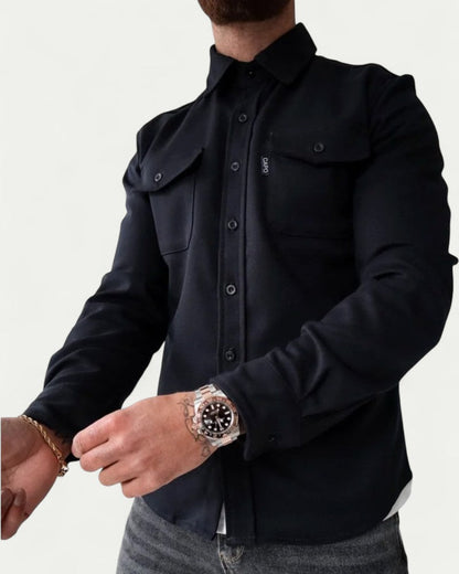 Men’s Fitted Button Down Overshirt