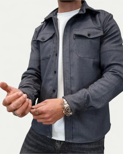 Men’s Fitted Button Down Overshirt