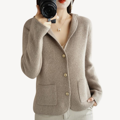 Women's Wool Buttoned Cardigan