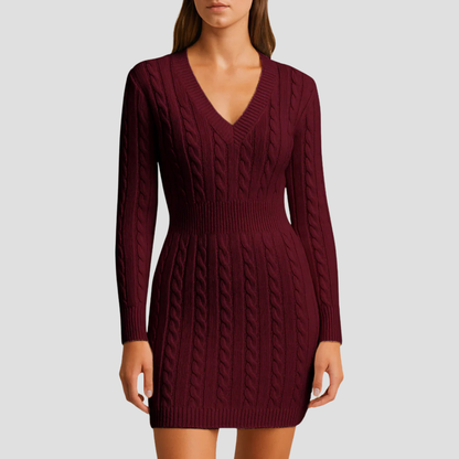 Women’s Cable-Knit Sweater Dress