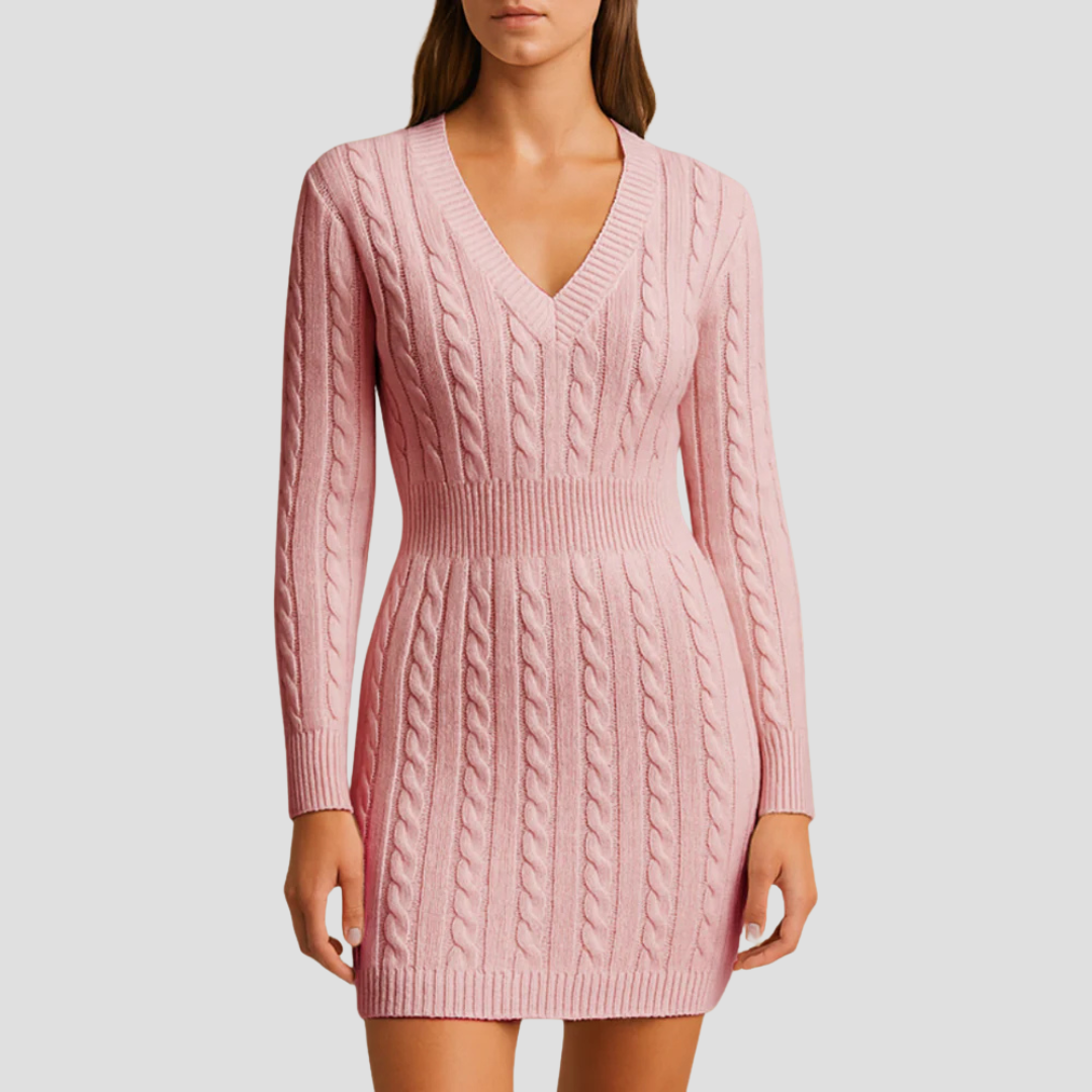 Women’s Cable-Knit Sweater Dress