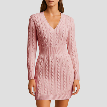 Women’s Cable-Knit Sweater Dress