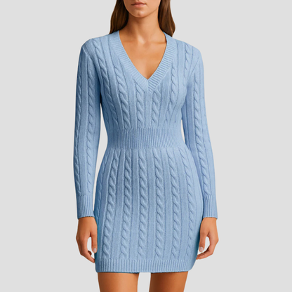Women’s Cable-Knit Sweater Dress