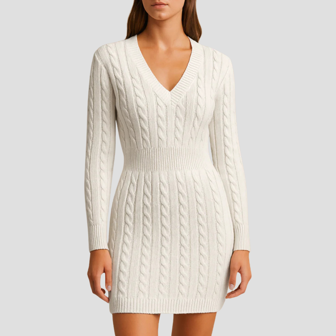 Women’s Cable-Knit Sweater Dress