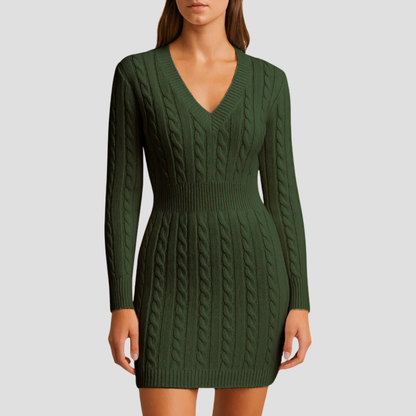 Women’s Cable-Knit Sweater Dress