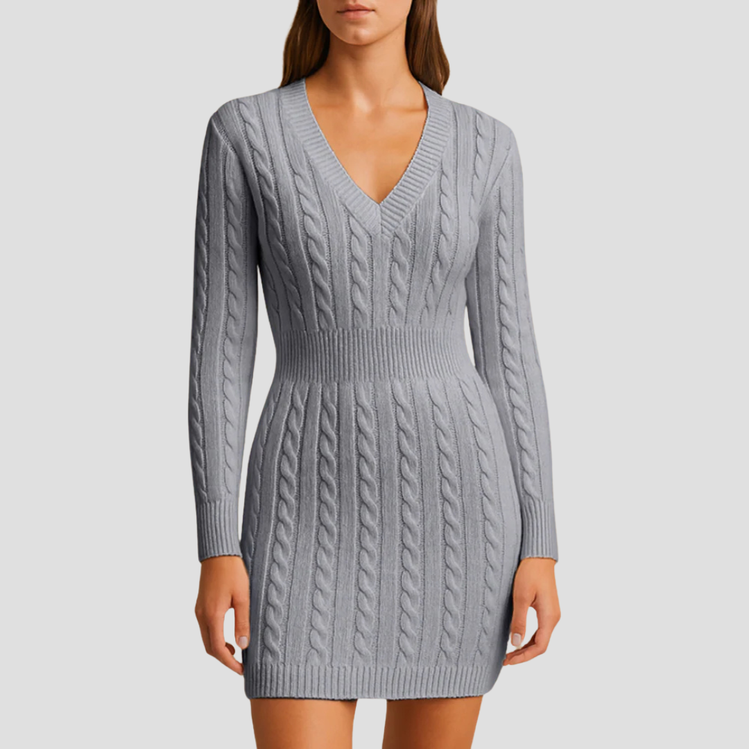 Women’s Cable-Knit Sweater Dress