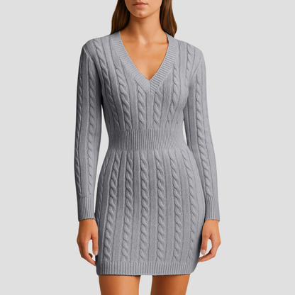 Women’s Cable-Knit Sweater Dress