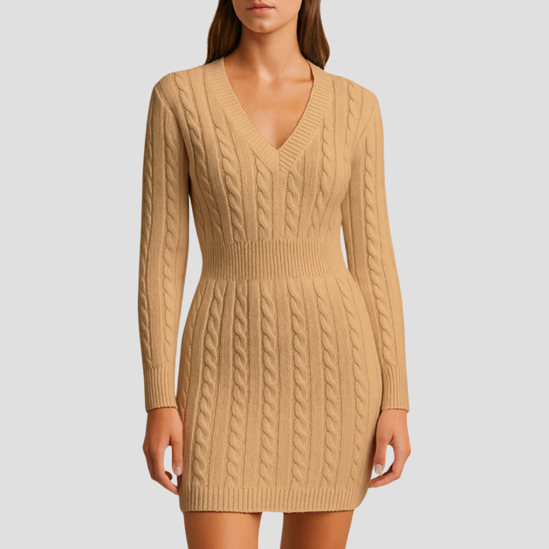 Women’s Cable-Knit Sweater Dress