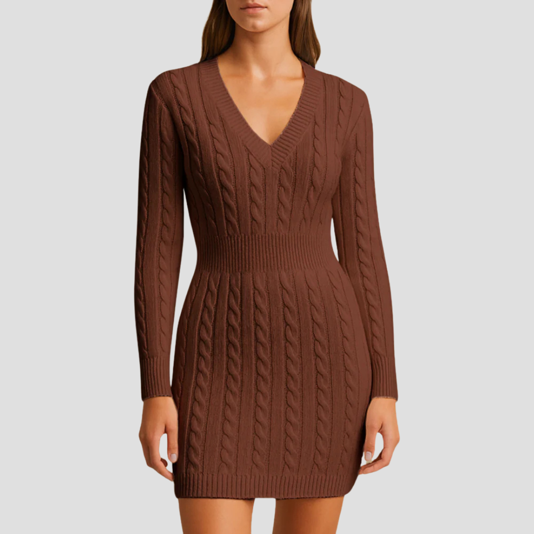 Women’s Cable-Knit Sweater Dress