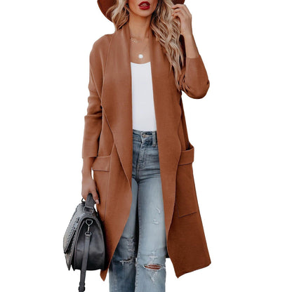 Kylie | Elegant Knitted Winter Suede Coat