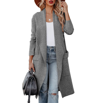 Kylie | Elegant Knitted Winter Suede Coat